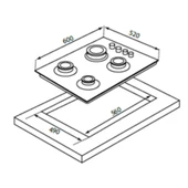Luxell LX-40 TAHDF Siyah Cam Ankastre Ocak - 5