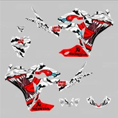 Honda CBR 125 Sticker Set Asphalt Monster - 2
