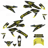 Bajaj Pulsar 200 NS 46 Project Carbon Desing Sticker Set - 2