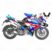 Bajaj Pulsar RS 200 Race RR Sticker Set - 1