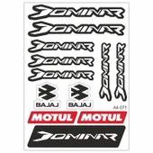 Bajaj Dominar Beyaz Sticker Seti - 1