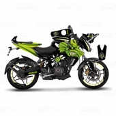 Bajaj Pulsar 200 NS Green Dragon Sticker Set - 1