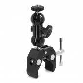 Ayex Dual Ball Heads Magic Arm + Super Crab Clamp Kelepçe - 1