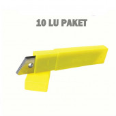 Maket Bıçağı Falçata Ağzı Maket Bı Maket Bıçağı Falçata Ağzı Maket Bıçağı Yedeği 100X18 mm (Falçata Ucu) (100 Adet Satışımız) - 2