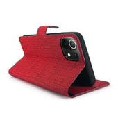 Xiaomi Mi 11 Lite Kılıf FitCase Fabric Kapaklı Cüzdanlı - 10