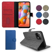 Xiaomi Mi 11 Lite Kılıf FitCase Fabric Kapaklı Cüzdanlı - 1