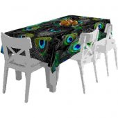 Tavuskuşu Tüyleri Leke Tutmaz Masa Örtüsü 120 x 140 cm - 1