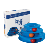 KEYF 3 KATLI KEDİ OYUNCAĞI ( MAVİ ) - 1