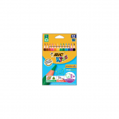 Bic Evolution Triangle (Ekstra Güçlü Tutması Kolay İlk Boya Kalemi) 12 Renk Kuru Boya Kalemi - 2