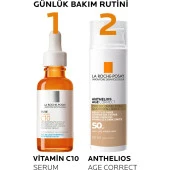 La Roche-Posay Anthelios Age Correct CC Renkli 50 Faktör Güneş Kremi 50 ml thumbnail 4