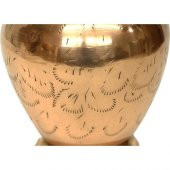 himarry Vazo Düz İşlemeli Model Tamamı Pirinç Dekoratif Hediyelik - 1