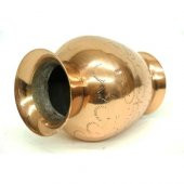 himarry Vazo Düz İşlemeli Model Tamamı Pirinç Dekoratif Hediyelik - 3