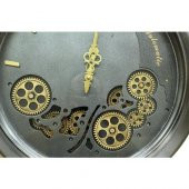 himarry Saat Çarklı Yuvarlak Duvar Saati Dekoratif Hediyelik - 2