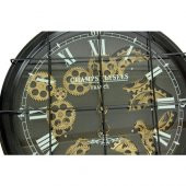 himarry Saat Çarklı Izgaralı Duvar Saati Dekoratif Ev Ofis Hediyelik - 2