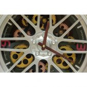 himarry Saat Çarklı Jant Modeli Duvar Saati Dekoratif Ev Ofis Hediyelik - 2