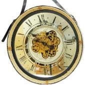 himarry Saat Çarklı Askılı Duvar Saati Dekoratif Ev Ofis Hediyelik - 1