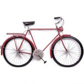 himarry Bisiklet Pano Kırmızı Pano Vintage Dekoratif Ev Ofis Hediyelik - 1