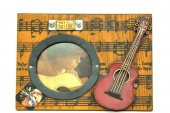 himarry Dekoratif Metal Çerçeve Gitar Dekorlu Vintage Ev Ofis Hediyelik - 2