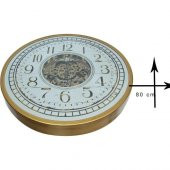 himarry Çarklı Duvar Saati Sarıoksit Akar Mekanizmalı Dekoratif Hediyelik - 2