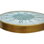 himarry Yuvarlak Roma Rakamlı Goldoksit Çarklı Metal Duvar Saati - 4