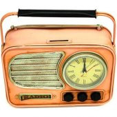 himarry Dekoratif Metal Radyo Saat Masa Saati Vintage Ev Ofis Hediyelik - 2