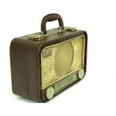 himarry Dekoratif Metal Radyo Bavul Vintage Dekoratif Hediyelik - 2