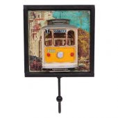himarry Dekoratif Metal Askı Tramvay Dekorlu Retro Askılık Hediyelik - 1