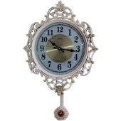 Sarkaçlı Duvar Saati Ferforje Desenli Hediyelik Duvar Saati - 1