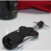 Paslanmaz Çelik Tirbuşon Açacak Siyah Şarap Açacağı - 2