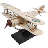 himarry Dekoratif Metal Uçak 2 Kanatlı Biblo Dekoratif Hediyelik thumbnail 1