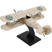 himarry Dekoratif Metal Uçak 2 Kanatlı Biblo Dekoratif Hediyelik thumbnail 2