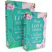 himarry Kutu Kitap Love Story 2li Set Kitap Kutusu Dekoratif Hediyelik - 1