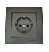 Makel Karea Füme Topraklı Priz - 1