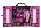 Çantalı Barbie Bebek Giysi Dolabı,30+ Kıyafet, Ayakkabı, Çanta ve Dahası.. - 2