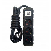 UFO  USB'Lİ 2,5 METRE 3'LÜ PRİZ - 1