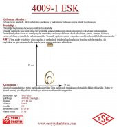 Eray Aydınlatma 4009-1 Eskitme Tekli Led Avize - 3