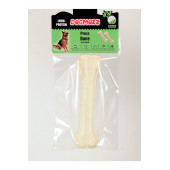 DogMozz Premium Deri Pres Beyaz Köpek Kemiği 22 Cm - 1