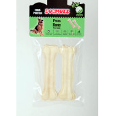 DogMozz Premium Deri Pres Köpek Kemiği Beyaz 15 Cm 2 Adet - 1