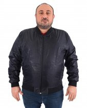 Starbattal Büyük Beden Erkek Mont Mevsimlik Çift Taraflı Kamuflaj Siyah - 2