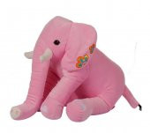 Oturan Dişli Fil 50 cm Pembe Pelüş Çocuk Oyuncak - 1