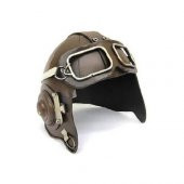 himarry Dekoratif Metal Pilot Kaskı Biblo Hediyelik thumbnail 1