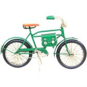 Dekoratif Metal Bisiklet Çantalı Vintage Biblo Ev Ofis Hediyelik - 2