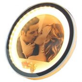 himarry Ayna Led li Çerçeve Led Işıklı Yuvarlak Fotoğraf Çerçevesi - 1