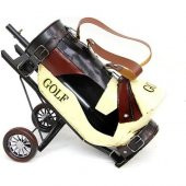 himarry Dekoratif Metal Golf Arabası Golf Vintage Ev Ofis Dekoratif Hediyelik - 1