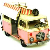 himarry Dekoratif Metal Minibüs Çerçeveli ve Tenteli Vintage Hediyelik thumbnail 2