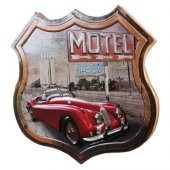 himarry Dekoratif 3D Motel &Kırmızı Chevrolet Temalı Duvar Panosu - 2