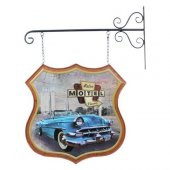 himarry Dekoratif Çift Yönlü Car Trip Temalı Ferforje Askı - 1