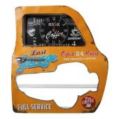 himarry Dekoratif Garage Temalı Sarı Araba Kapısı Araba Kapısı Duvar Rafı - 1