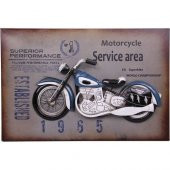 himarry Motorsiklet Tablo Pano Vintage Dekoratif Ev Ofis Hediyelik - 1