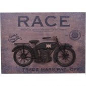 himarry Motorsiklet Tablo Pano Dekoratif Vintage Ev Ofis Hediyelik - 1